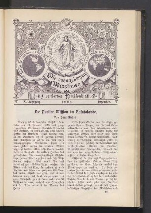 X. Jahrgang. 1904. Dezember