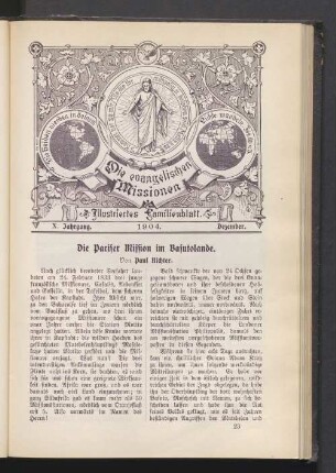 X. Jahrgang. 1904. Dezember