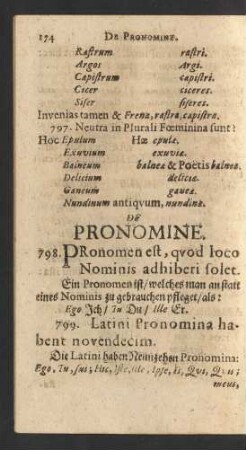 De Pronomine.