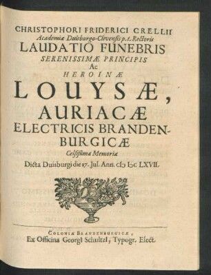 ... Laudatio Funebris ...