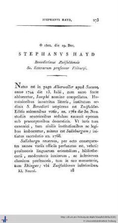 Stephanus Hayd.