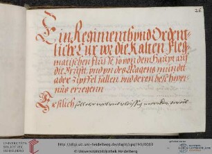 Regimen zru Behandlung kalter flegmatischer Flüsse