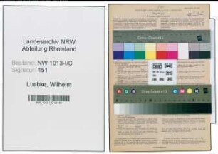 Entnazifizierung Wilhelm Luebke , geb. 10.10.1910 (Elektromeister)
