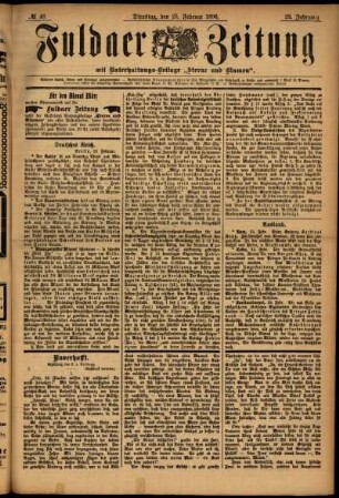 Ausgabe vom Dienstag, den 25. Februar 1896.