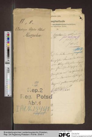 Entschädigungsansprüche des Wilhelm Albert Marzahn für die Enteignung von Grundbesitz zur Erweiterung der Festung Spandau