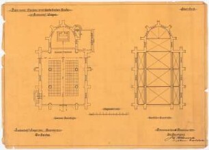 St. Laurentius, Rudersdorf bei Wilnsdorf: Unterer und oberer Grundriss 1:100