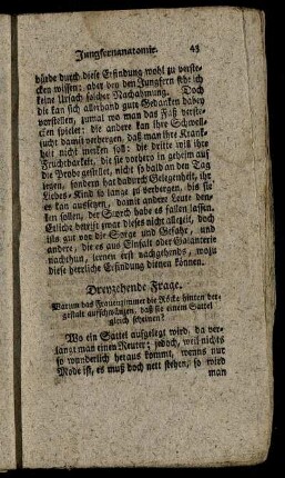 Dreyzehende Frage - Sechszehnde Frage