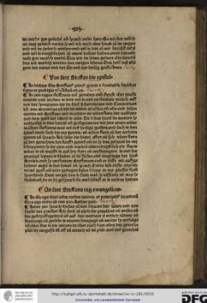 Von sant Steffan die epistel.
