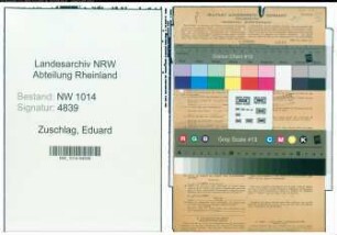 Entnazifizierung Eduard Zuschlag , geb. 18.06.1884 (Kassierer)