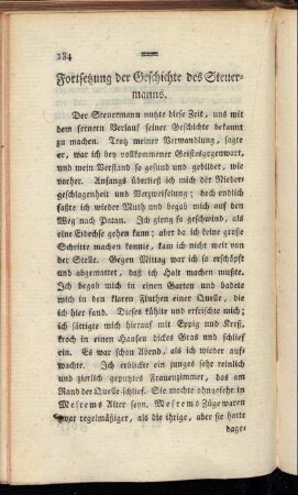 Fortsetzung der Geschichte des Steuermanns.
