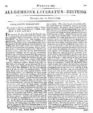 Neues politisches Archiv für Deutschland. Bd. 1-2. Mannheim, Leipzig: Schwan & Götz [1795]