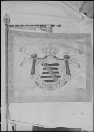 Fahne des 5. Infanterie-Regiments "Kronprinz" (1701) Nr. 104, I. Bataillon an "Prinz Friedrich August" (1867)