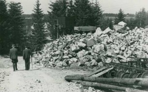 Talsperre Muldenberg bei Grünbach im Vogtland, Deutschland, 1947