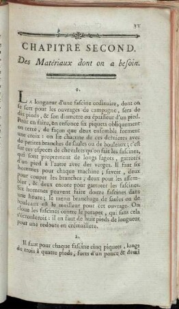 Chapitre Second. Des Matériaux dont on a besoin.