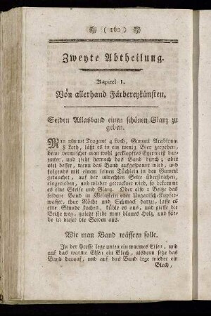 Kapitel 1. Von allerhand Färbererykünsten. - Kapitel 5. Wollen Tuch auf allerhand Art zu färben.