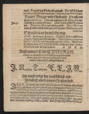 Hie nach volgt der hochlöblich eyd/ Jst billich alin fromen Christen leyd.