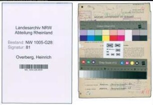 Entnazifizierung Heinrich Overberg , geb. 22.06.1888 (Postinspektor)