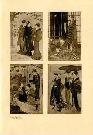 Four prints. By Kiyonaga