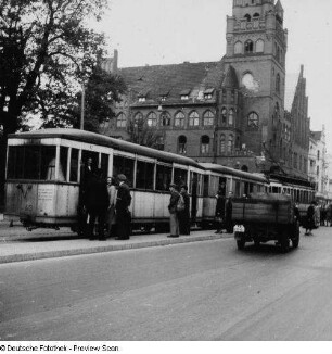 Berlin, Straßenbahn am Rathaus Steglitz