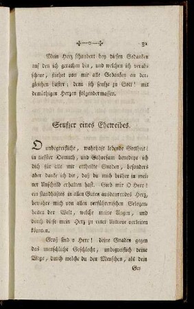 Seufzer eines Eheweibes. - Seufzer eines Soldaten.