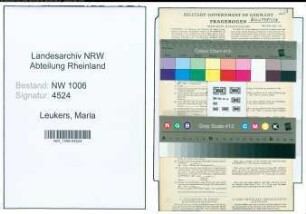 Entnazifizierung Maria Leukers , geb. 13.02.1900 ()