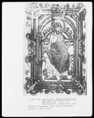 Evangeliar — Evangelist Matthäus, Folio 17recto