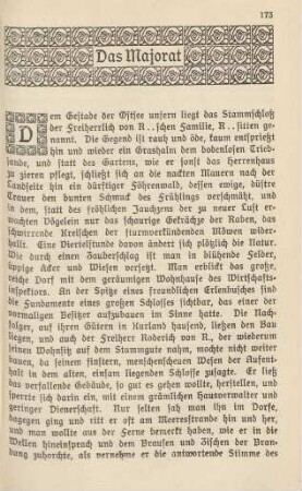 Das Majorat