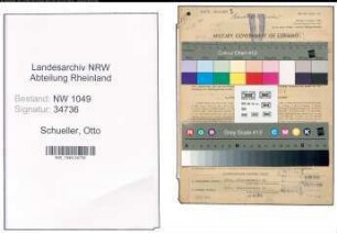 Entnazifizierung Otto Schueller , geb. 02.05.1894 (Vertreter)