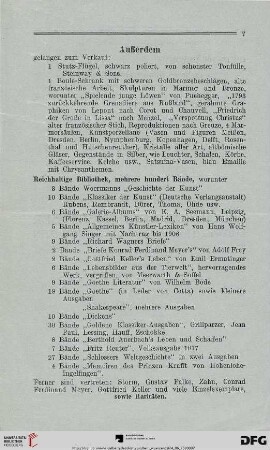 Außerdem gelangen zum Verkauf: