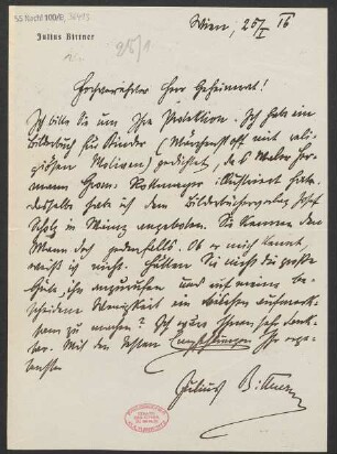 Brief an Ludwig Strecker  : 25.01.1916