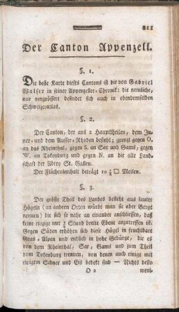 Der Canton Appenzell.