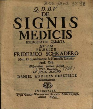 De Signis Medicis Exercitatio ..., 4