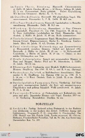 Porzellan (Nr. 22-65)