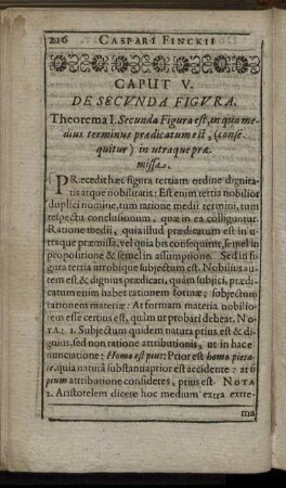 Caput V. De Secunda Figura