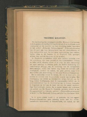 Vreemde Koloniën, door D. G. Stibbe.