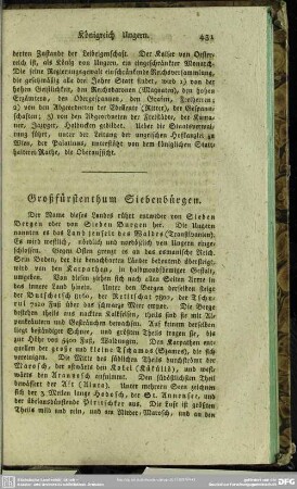 Großfürstenthum Siebenbürgen