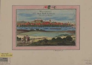 Ansicht von Weißenfels, Kpferstich, nach 1723 : Weissenfels: eine Hoch-Fürstl. Saechsische Residenz in Meissen / [G. Bodenehr]. - [Augusta Vindelicorum] : [Gabriel Bodenehr] , [nach 1723]. - 1 Ansicht auf 1 Kunstbl. : Kupferst. ; 25 x 15 cm