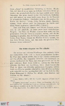 Das Kitâb alAçnâm von Ibn alKalbi