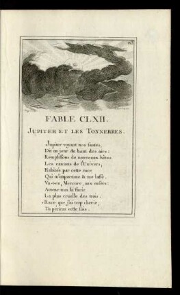 Fable CLXII. Jupiter Et Les Tonnerres.