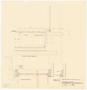 Evangelisches Gemeindezentrum, Herford: Kirche: Sakristeifenster Detail 1:20