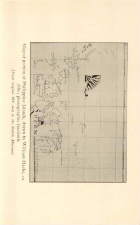 Map of portion Philippine Islands, drawn by William Hacke, ca. 1680 ...