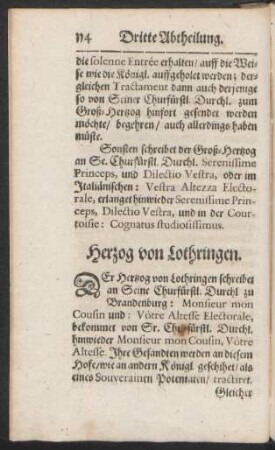 Herzog von Lothringen.