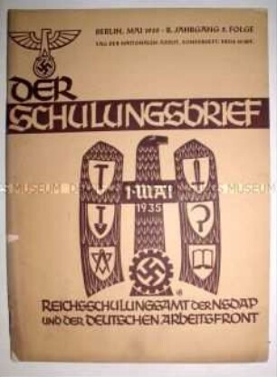 Monatsheft zur Schulung von NSDAP-Funktionären