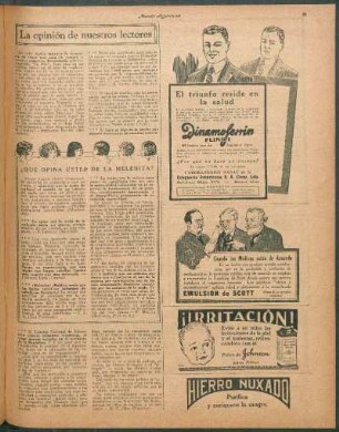 ¿Qué opina usted de la melenita?