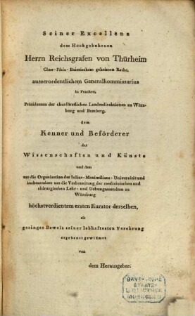 Chiron : eine der theoretischen, praktischen, literarischen und historischen Bearbeitung der Chirurgie gewidmete Zeitschrift. 1,1. 1805