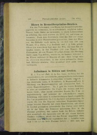 Aufnahmen in Höhlen und Grotten