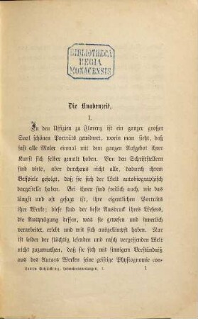 Lebenserinnerungen, 1