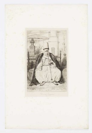 Derviche Egyptien, Blatt 10 der Folge "Bevölkerung der Donauprovinzen im Jahr 1854"