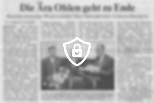 Die Ära Ohlen geht zu Ende
