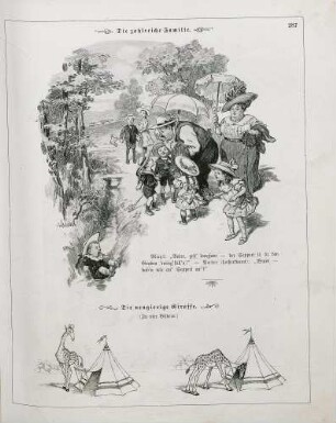"Die zahlreiche Familie" "Die neugierige Giraffe"